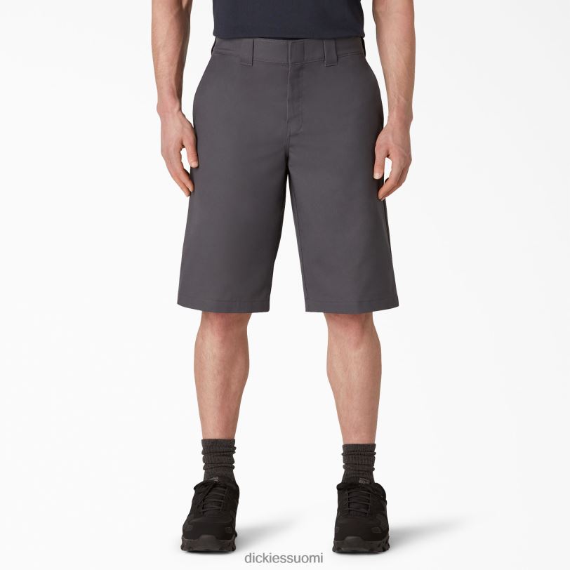 Dickies miehet jäähdyttävät aktiivivyötäröiset tasaiset shortsit 13" hiilenharmaa (ch) työvaatteet Z844X399