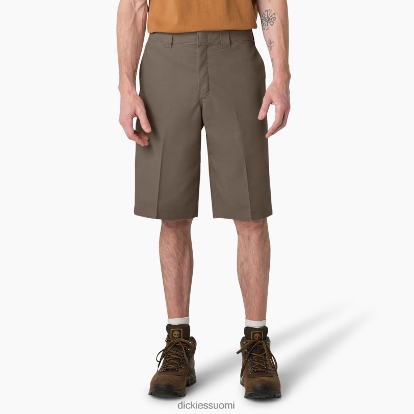 Dickies miehet jäähdyttävät aktiivivyötäröiset tasaiset shortsit 13" sieni (mr1) työvaatteet Z844X402