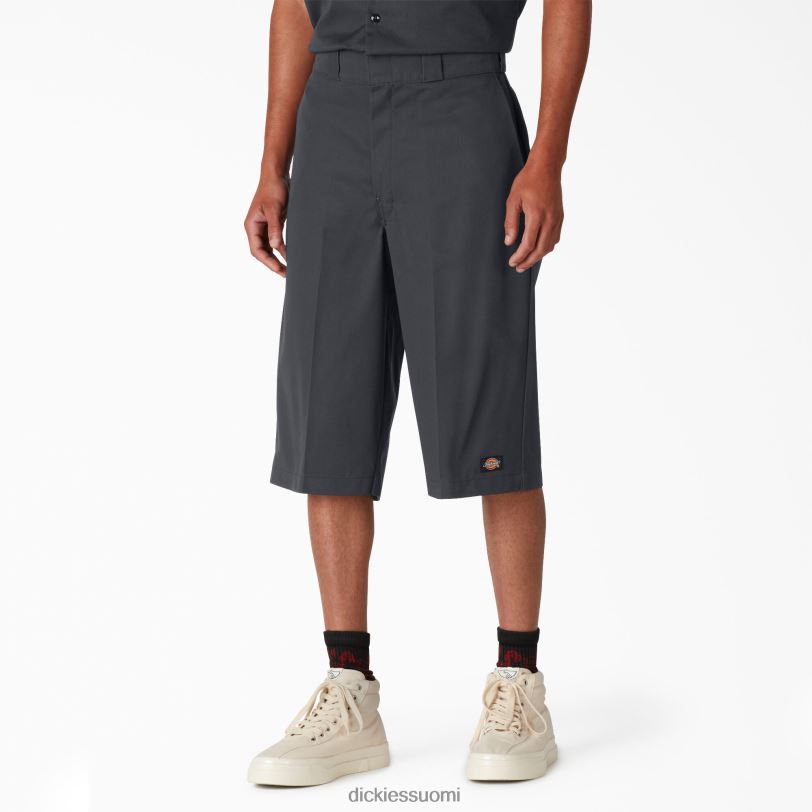 Dickies miehet väljät monikäyttöiset taskutyöshortsit 15" hiilenharmaa (ch) työvaatteet Z844X357