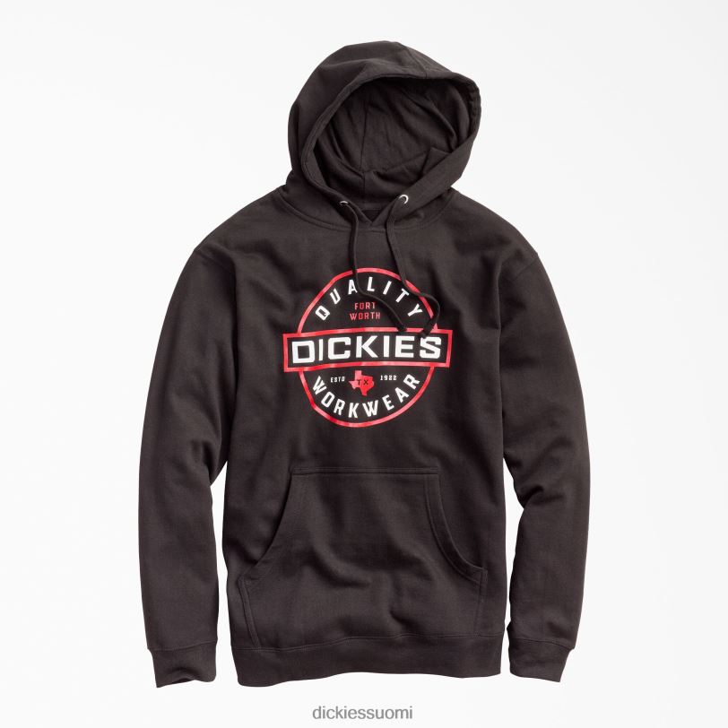 Dickies miehet laadukas fleece-työvaatehuppari musta (kbk) työvaatteet Z844X1143