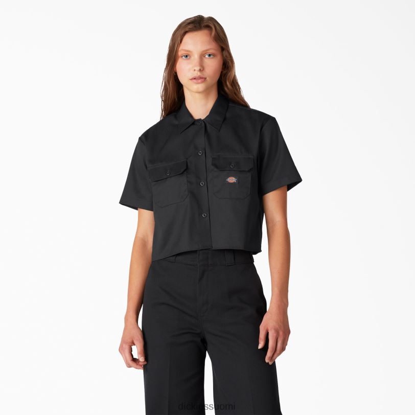 Dickies naiset leikattu työpaita musta (bk) työvaatteet Z844X2004