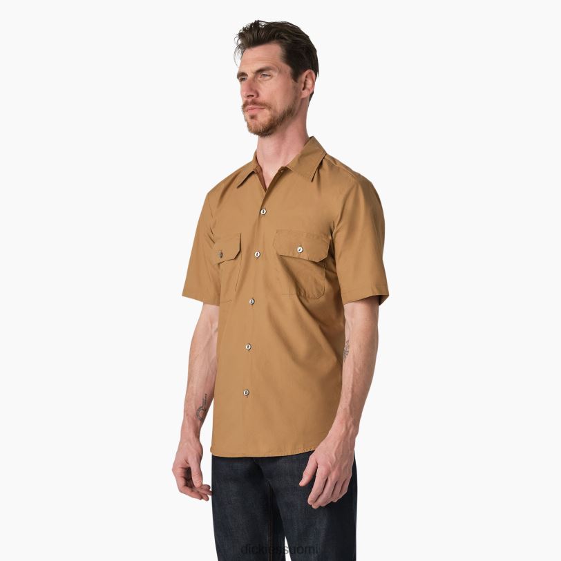 Dickies miehet 1922 lyhythihainen työpaita huuhdeltu vaahtera (rma) työvaatteet Z844X923
