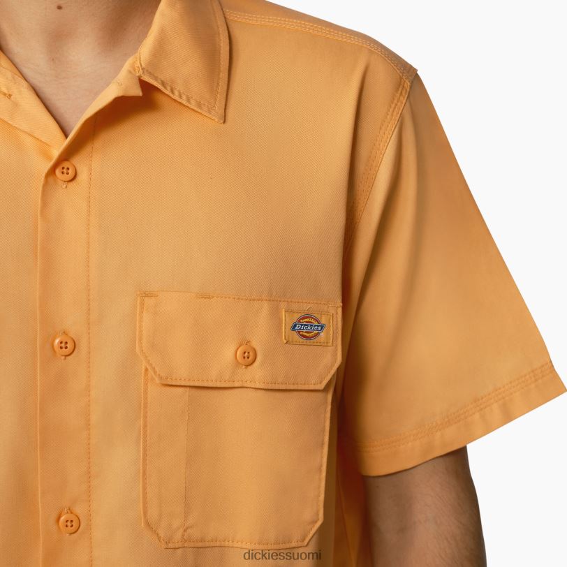 Dickies miehet madrasin lyhythihainen työpaita papaija smoothie (mo2) työvaatteet Z844X762
