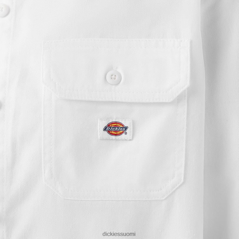 Dickies naiset rennon mallin pitkähihainen työpaita valkoinen (wh) työvaatteet Z844X2009