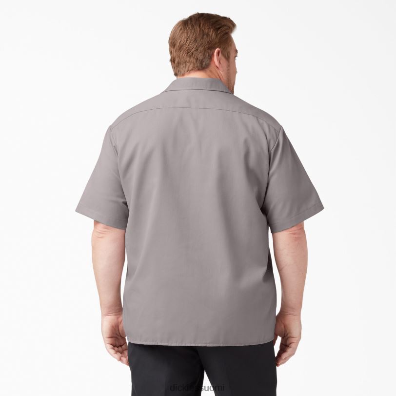 Dickies miehet lyhythihainen työpaita hopea (sv) työvaatteet Z844X500