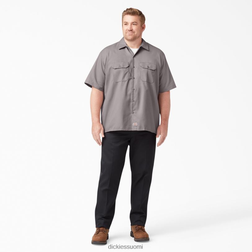 Dickies miehet lyhythihainen työpaita hopea (sv) työvaatteet Z844X500