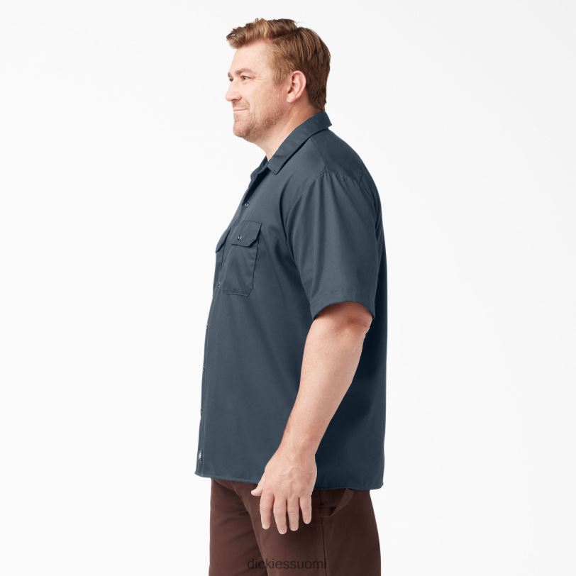 Dickies miehet lyhythihainen työpaita ilmavoimien sininen (af) työvaatteet Z844X485