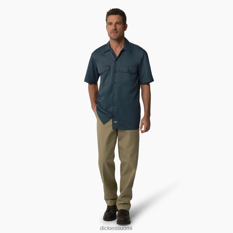 Dickies miehet lyhythihainen työpaita ilmavoimien sininen (af) työvaatteet Z844X485