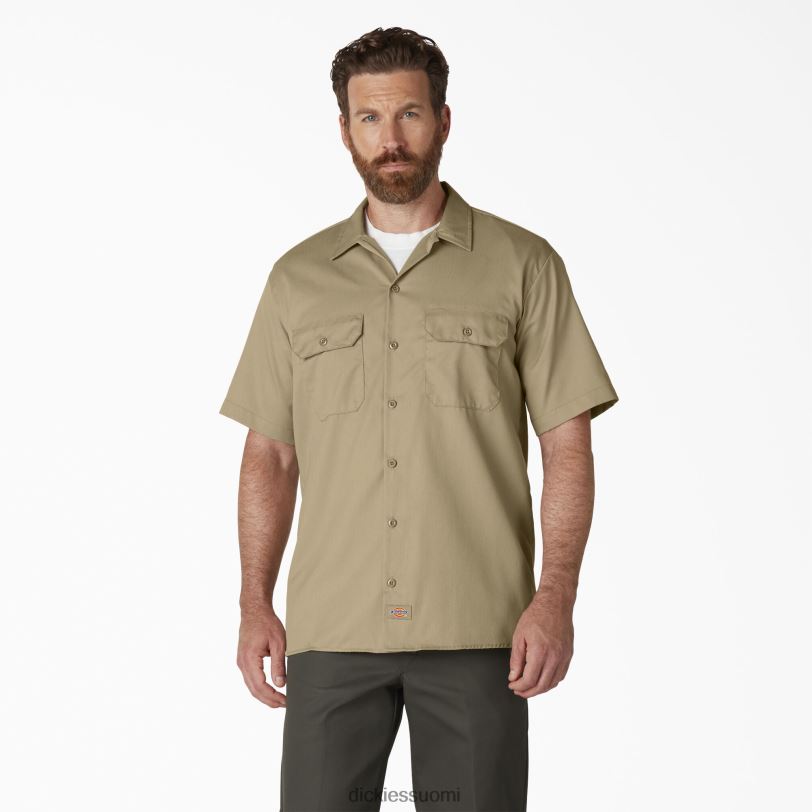 Dickies miehet lyhythihainen työpaita khaki (kh) työvaatteet Z844X495