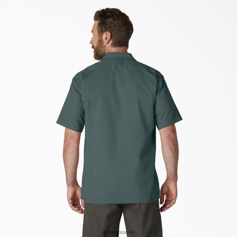 Dickies miehet lyhythihainen työpaita lincoln green (ln) työvaatteet Z844X496