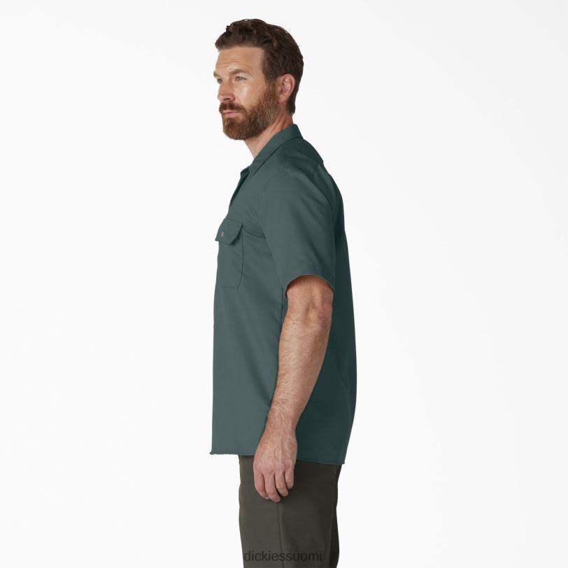 Dickies miehet lyhythihainen työpaita lincoln green (ln) työvaatteet Z844X496