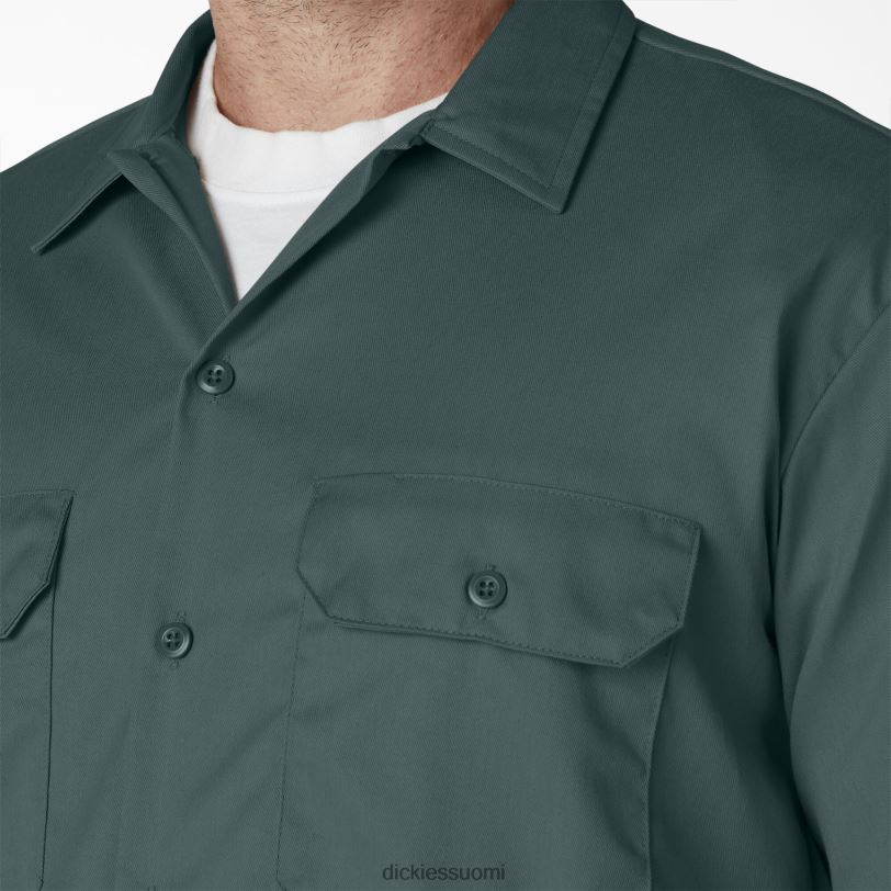 Dickies miehet lyhythihainen työpaita lincoln green (ln) työvaatteet Z844X496