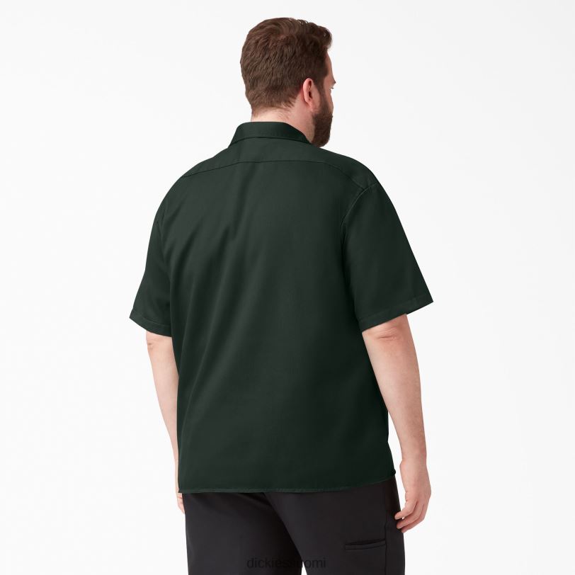 Dickies miehet lyhythihainen työpaita metsästäjä vihreä (gh) työvaatteet Z844X493