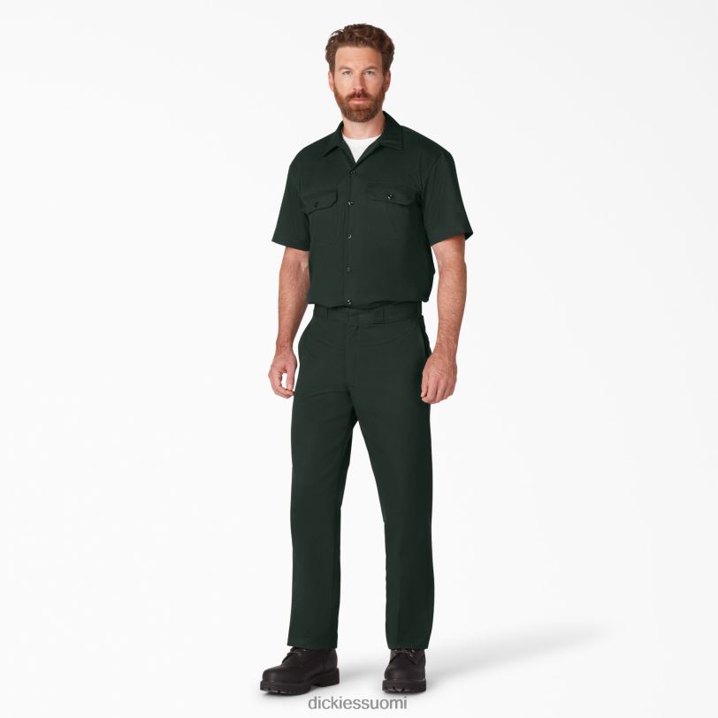 Dickies miehet lyhythihainen työpaita metsästäjä vihreä (gh) työvaatteet Z844X493