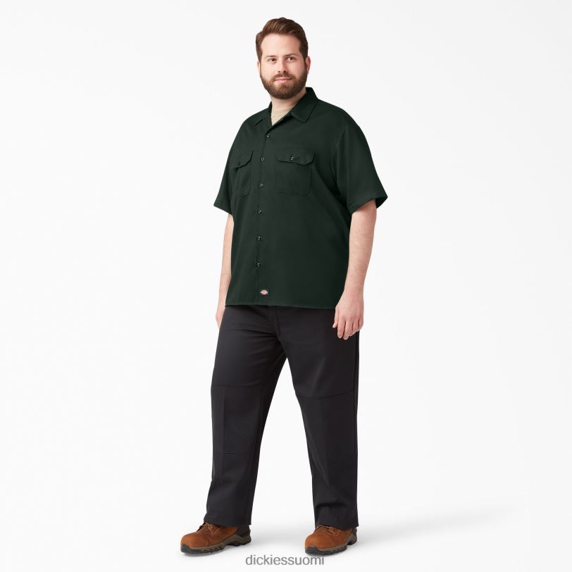 Dickies miehet lyhythihainen työpaita metsästäjä vihreä (gh) työvaatteet Z844X493