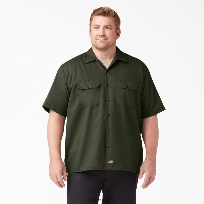 Dickies miehet lyhythihainen työpaita oliivinvihreä (og) työvaatteet Z844X498