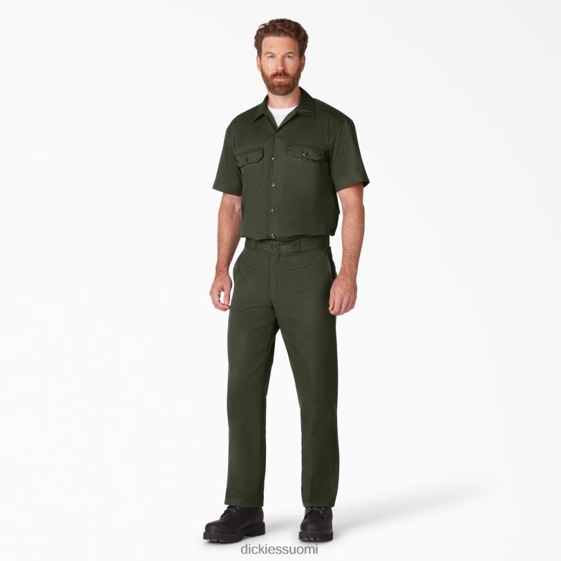 Dickies miehet lyhythihainen työpaita oliivinvihreä (og) työvaatteet Z844X498
