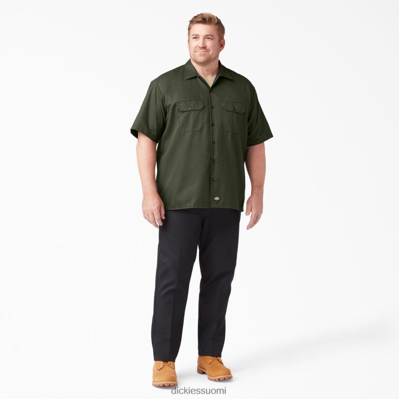 Dickies miehet lyhythihainen työpaita oliivinvihreä (og) työvaatteet Z844X498