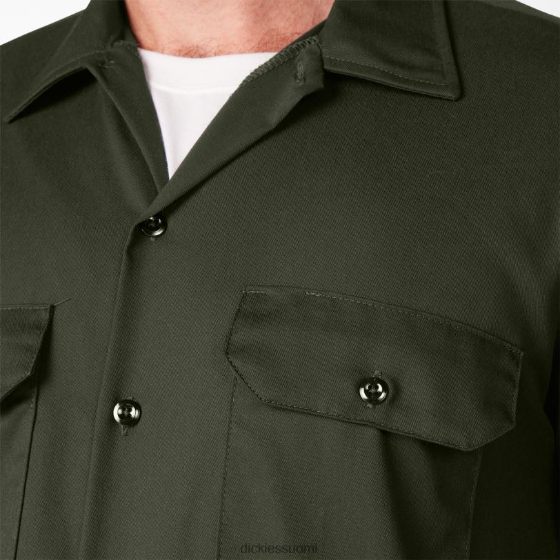 Dickies miehet lyhythihainen työpaita oliivinvihreä (og) työvaatteet Z844X498