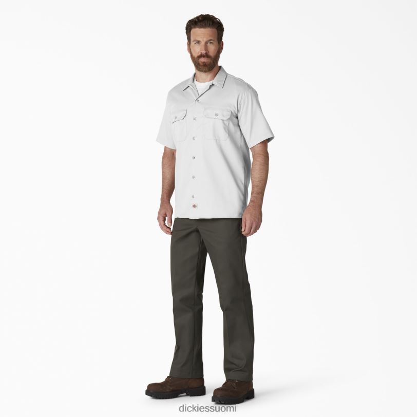 Dickies miehet lyhythihainen työpaita valkoinen (wh) työvaatteet Z844X502