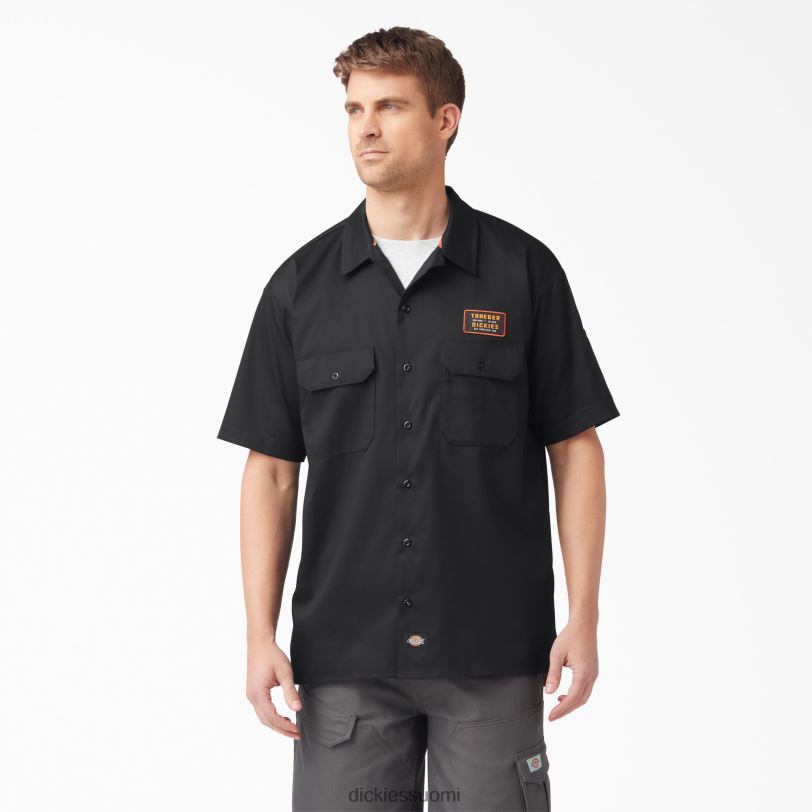 Dickies miehet traeger ultimate grillipaita musta (bk) työvaatteet Z844X792