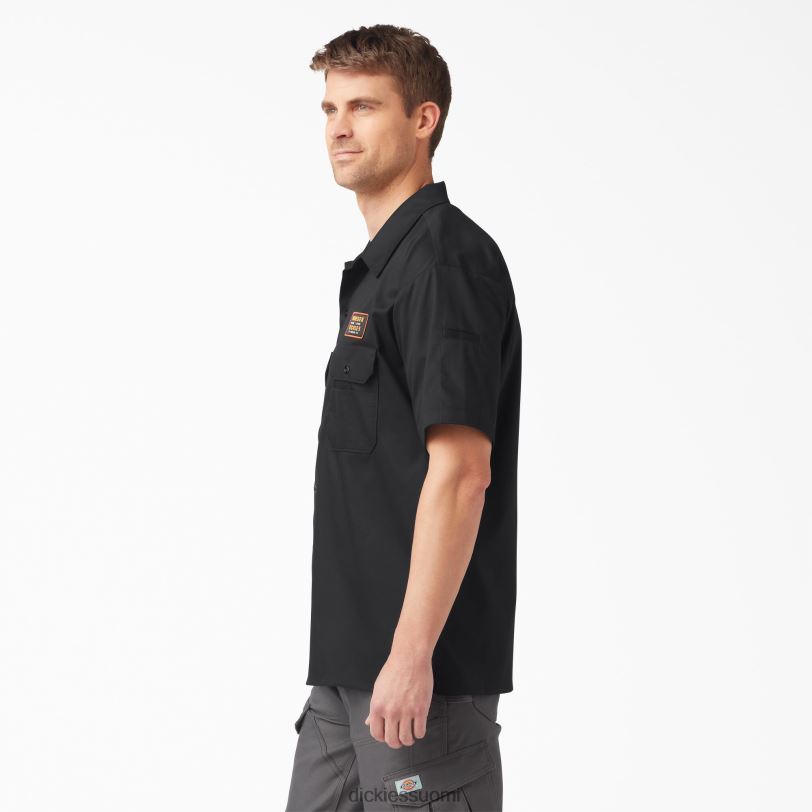 Dickies miehet traeger ultimate grillipaita musta (bk) työvaatteet Z844X792