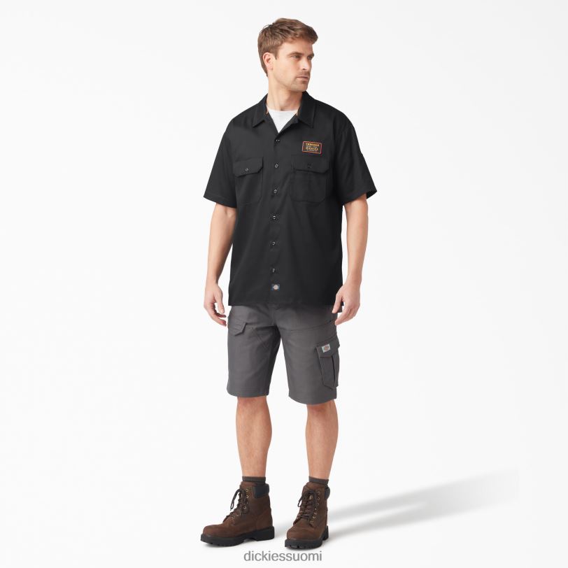 Dickies miehet traeger ultimate grillipaita musta (bk) työvaatteet Z844X792