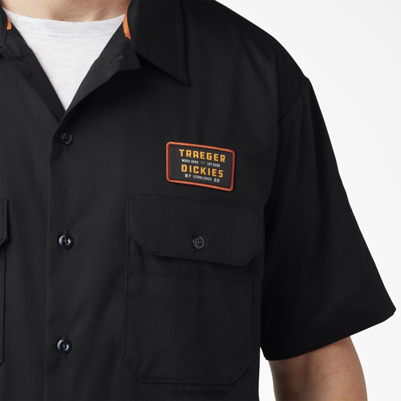 Dickies miehet traeger ultimate grillipaita musta (bk) työvaatteet Z844X792