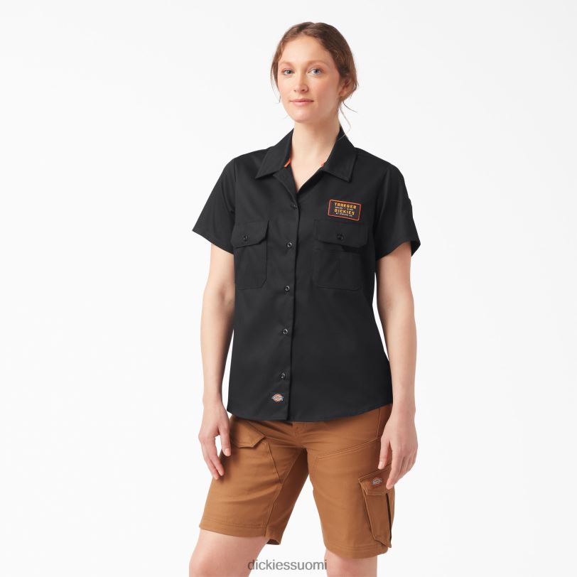 Dickies naiset traeger ultimate grillipaita musta (bk) työvaatteet Z844X2156
