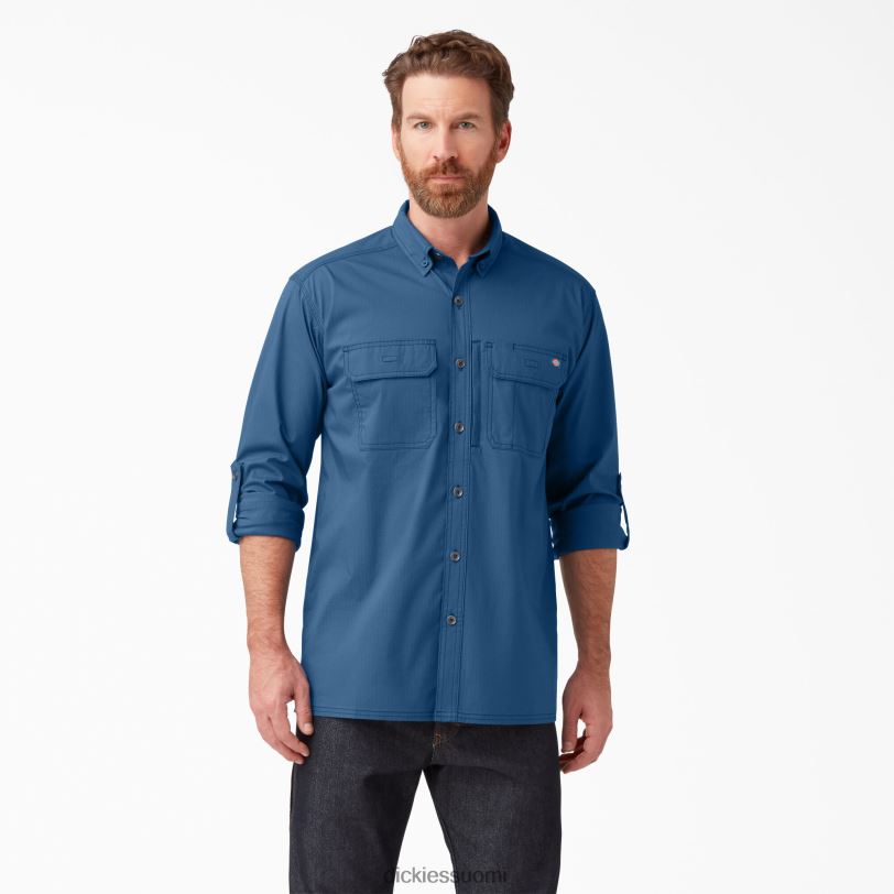 Dickies miehet duratech ranger ripstop paita tumma denim (dm) työvaatteet Z844X687