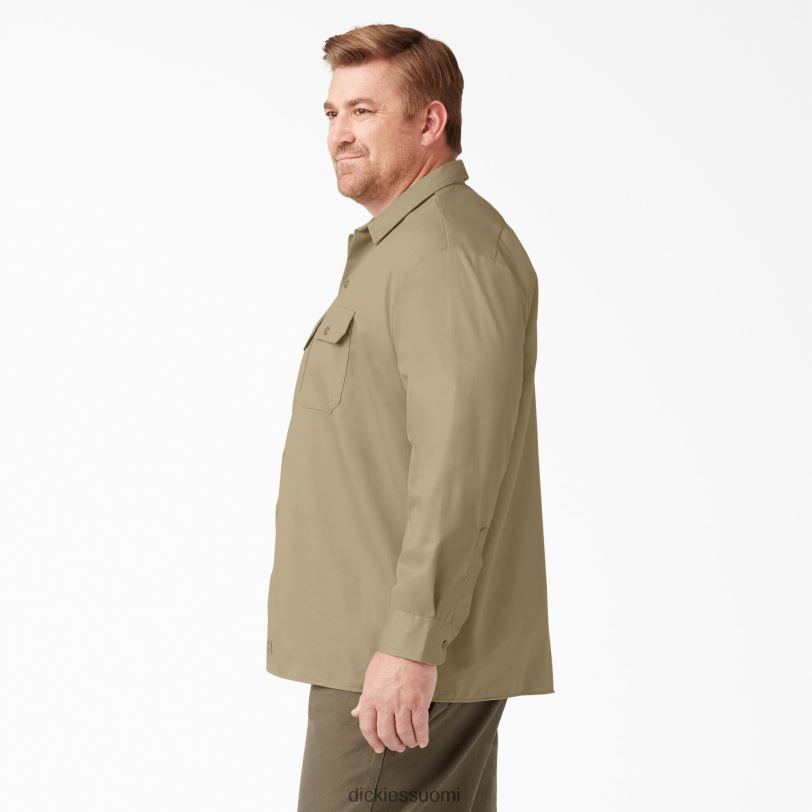 Dickies miehet pitkähihainen työpaita khaki (kh) työvaatteet Z844X563