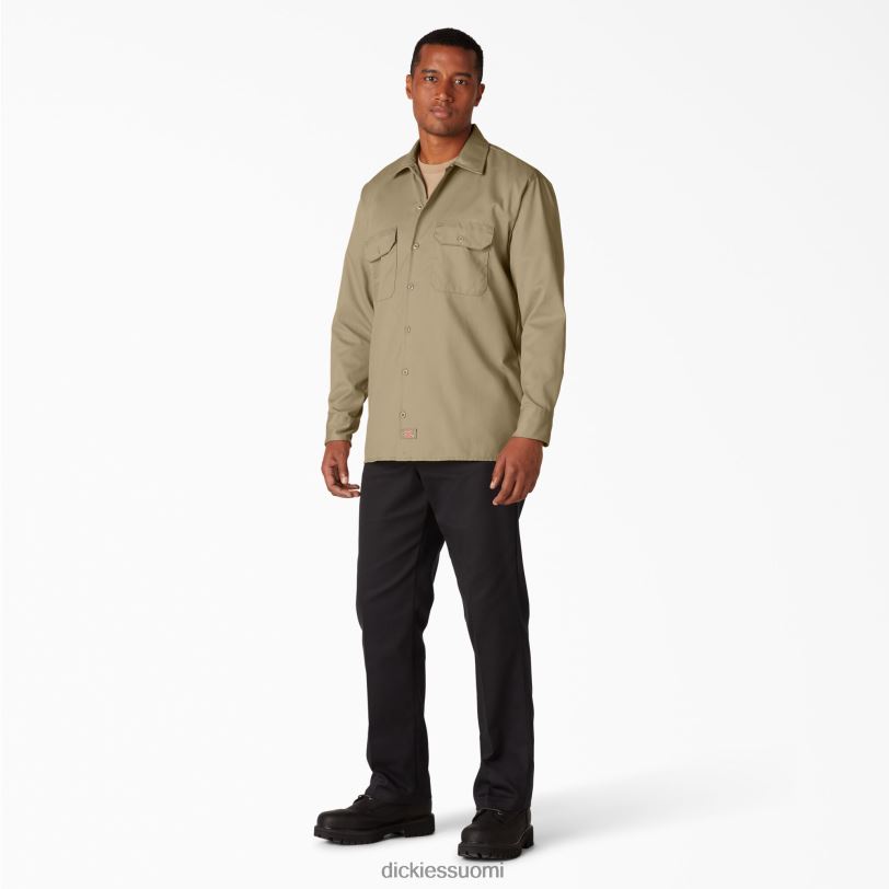 Dickies miehet pitkähihainen työpaita khaki (kh) työvaatteet Z844X563