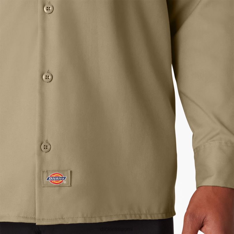 Dickies miehet pitkähihainen työpaita khaki (kh) työvaatteet Z844X563