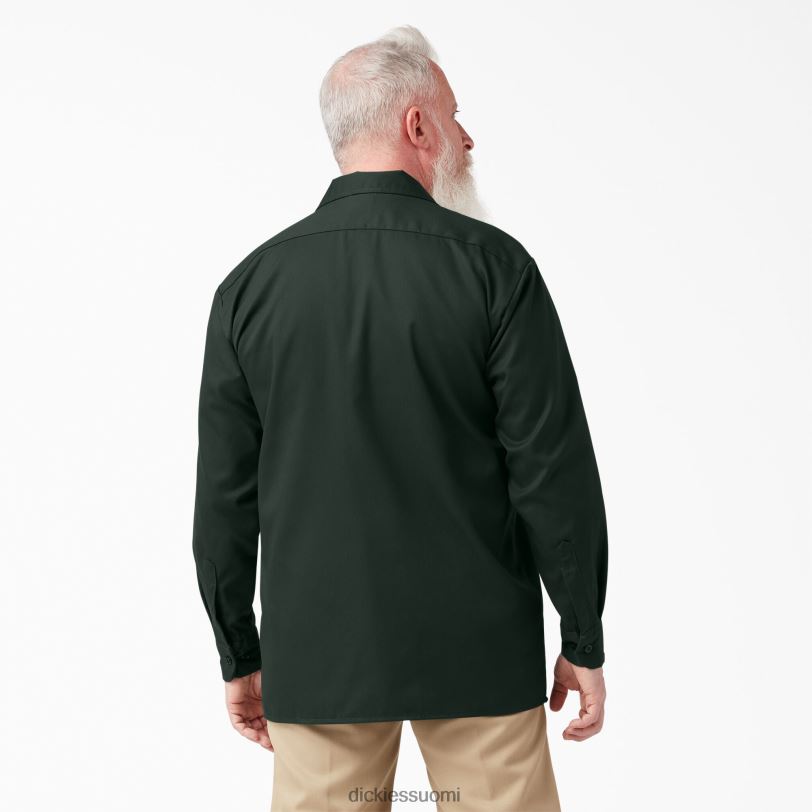 Dickies miehet pitkähihainen työpaita metsästäjä vihreä (gh) työvaatteet Z844X562