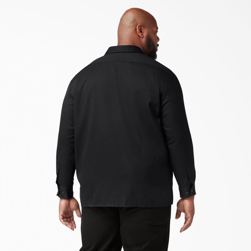 Dickies miehet pitkähihainen työpaita musta (bk) työvaatteet Z844X557