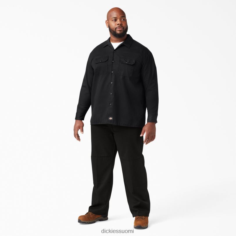 Dickies miehet pitkähihainen työpaita musta (bk) työvaatteet Z844X557