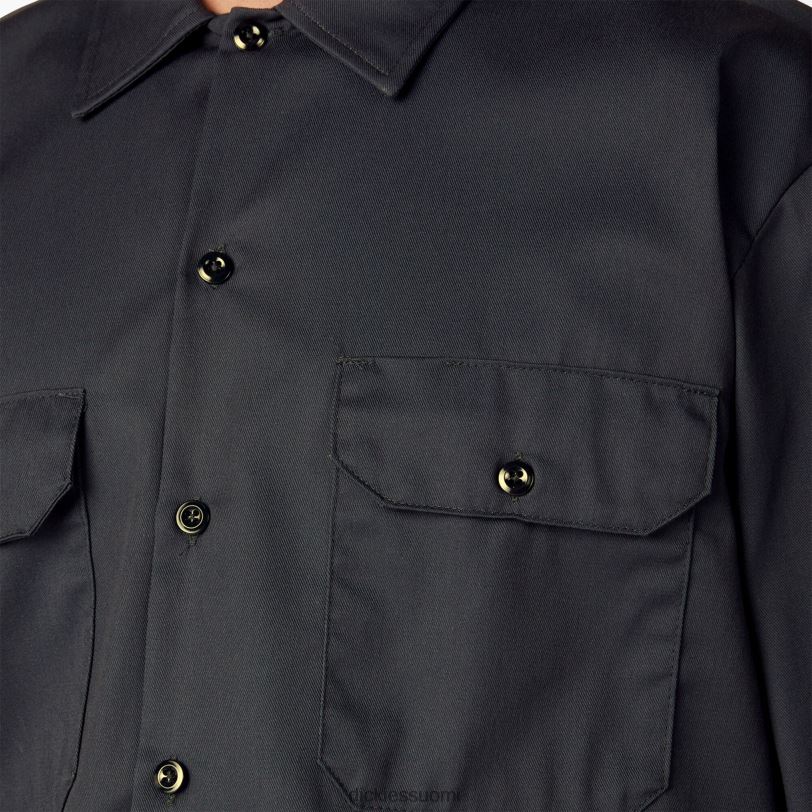 Dickies miehet pitkähihainen työpaita musta (bk) työvaatteet Z844X557