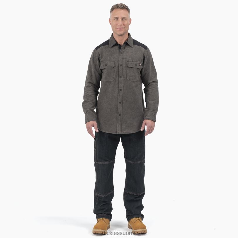 Dickies miehet raskas flanellipaita sammaleenvihreä (c1e) työvaatteet Z844X951