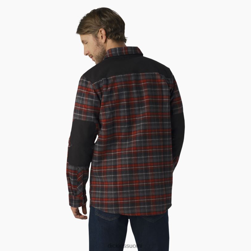 Dickies miehet raskas flanellipaita viininpunainen ruudullinen (g2v) työvaatteet Z844X952