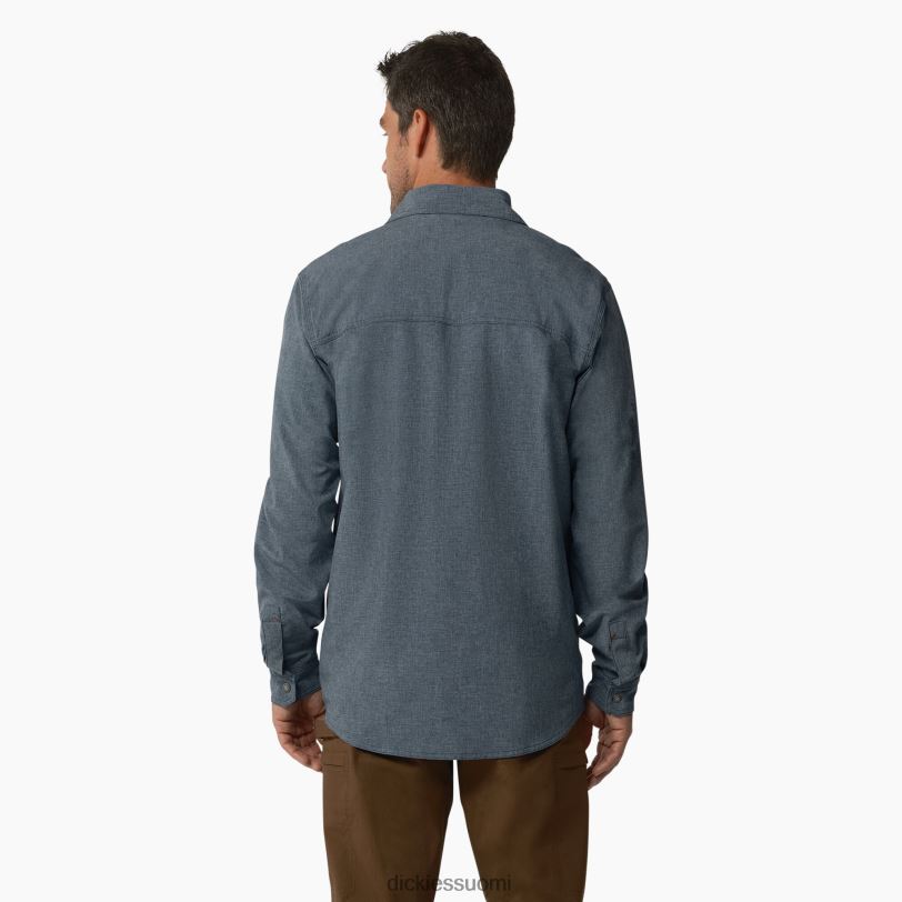 Dickies miehet viilentävä pitkähihainen työpaita ilmavoimien sininen (afd) työvaatteet Z844X674