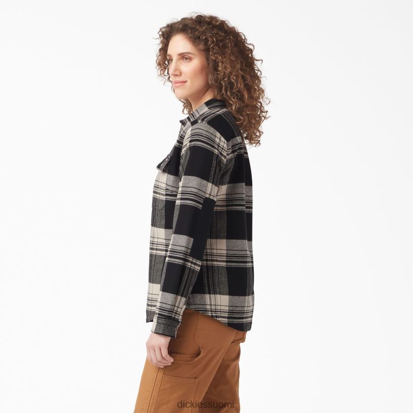 Dickies naiset duratech Renegade flanellipaita kaurapuuro/musta ruudullinen (b2a) työvaatteet Z844X2000