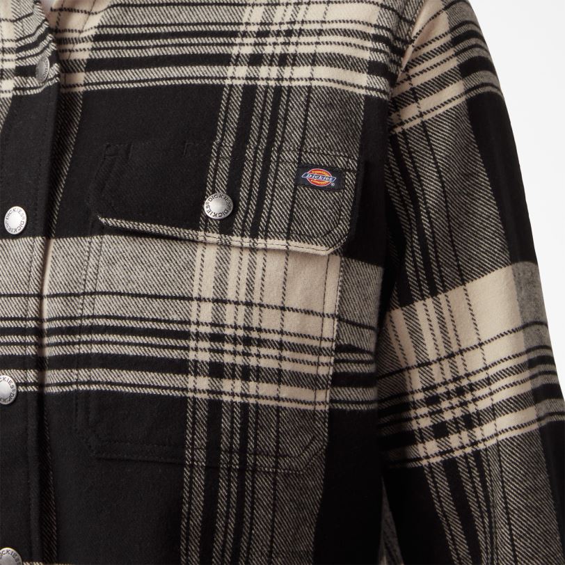 Dickies naiset duratech Renegade flanellipaita kaurapuuro/musta ruudullinen (b2a) työvaatteet Z844X2000