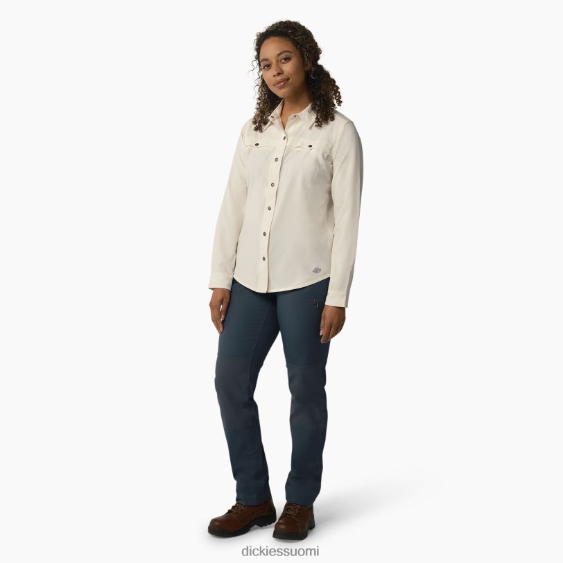 Dickies naiset viilentävä roll-tab työpaita antiikki valkoinen (adw) työvaatteet Z844X1671