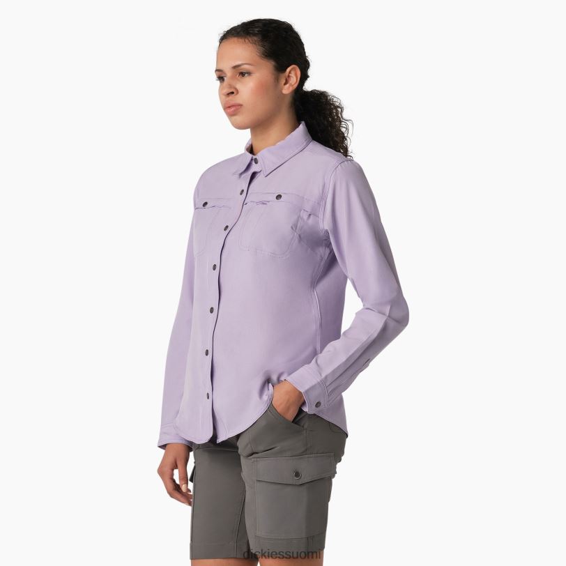 Dickies naiset viilentävä roll-tab työpaita violetti ruusu (urd) työvaatteet Z844X1678