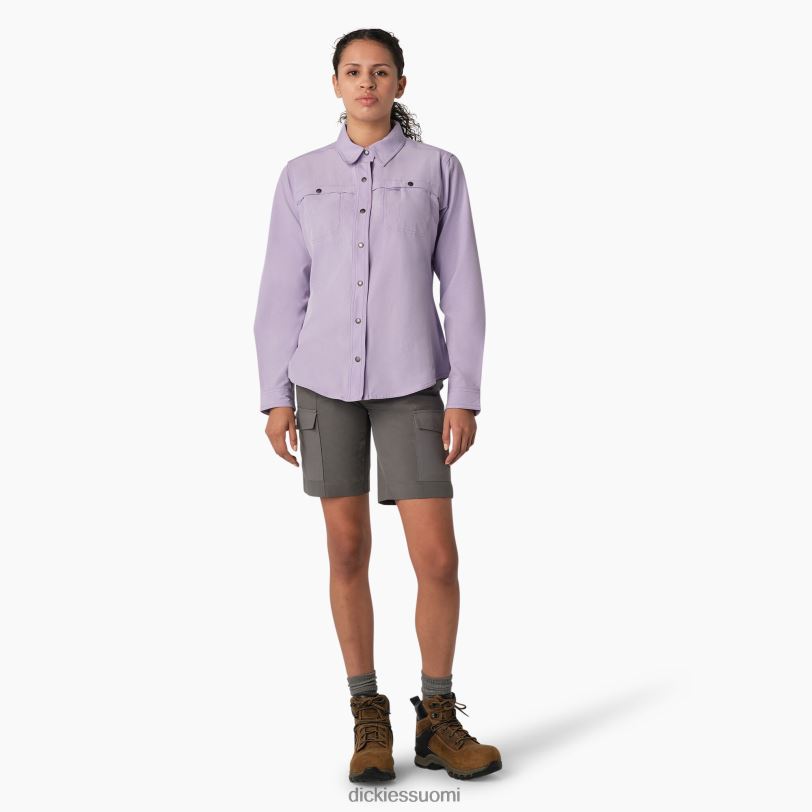 Dickies naiset viilentävä roll-tab työpaita violetti ruusu (urd) työvaatteet Z844X1678