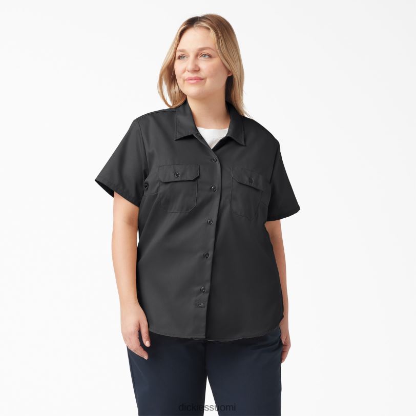Dickies naiset plus 574 alkuperäinen työpaita musta (bsk) työvaatteet Z844X1537
