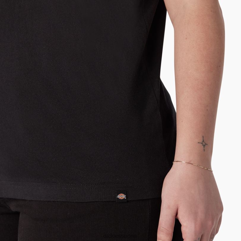Dickies naiset plus raskaan työvaatteen graafinen t-paita musta (kbk) työvaatteet Z844X2190
