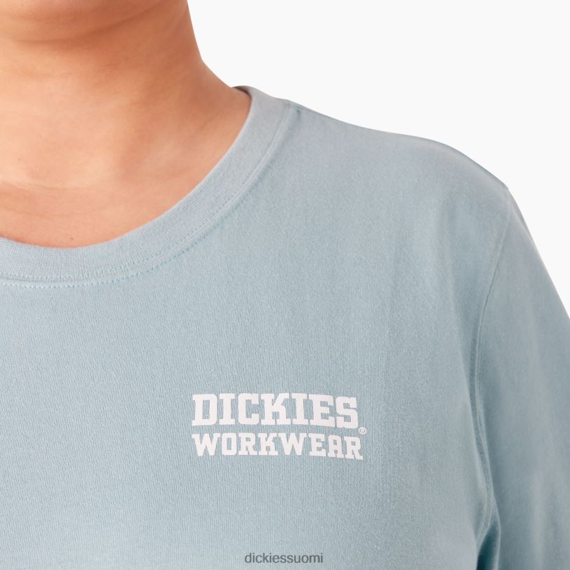 Dickies naiset plus raskaan työvaatteen graafinen t-paita sataman sininen (du1) työvaatteet Z844X2189