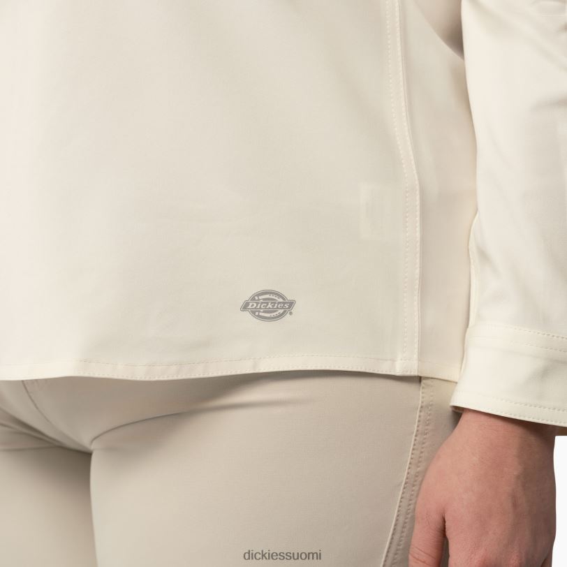 Dickies naiset plus viilentävä roll-tab työpaita antiikki valkoinen (adw) työvaatteet Z844X1682