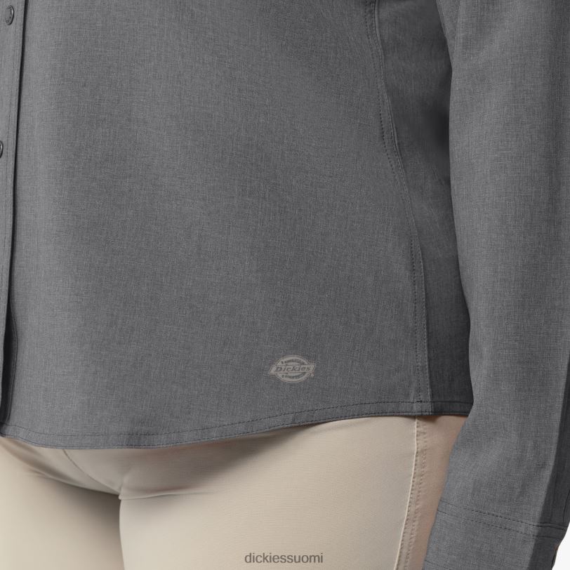 Dickies naiset plus viilentävä roll-tab työpaita grafiitinharmaa (gad) työvaatteet Z844X1685